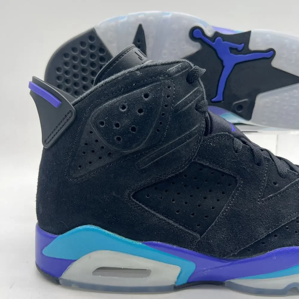 Mens Size 10 Air Jordan 6 Retro Aqua Black Basketball Sneaker CT8529 004 NEW